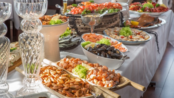 Restaurant Bagenkop Kro - delicious fish buffet