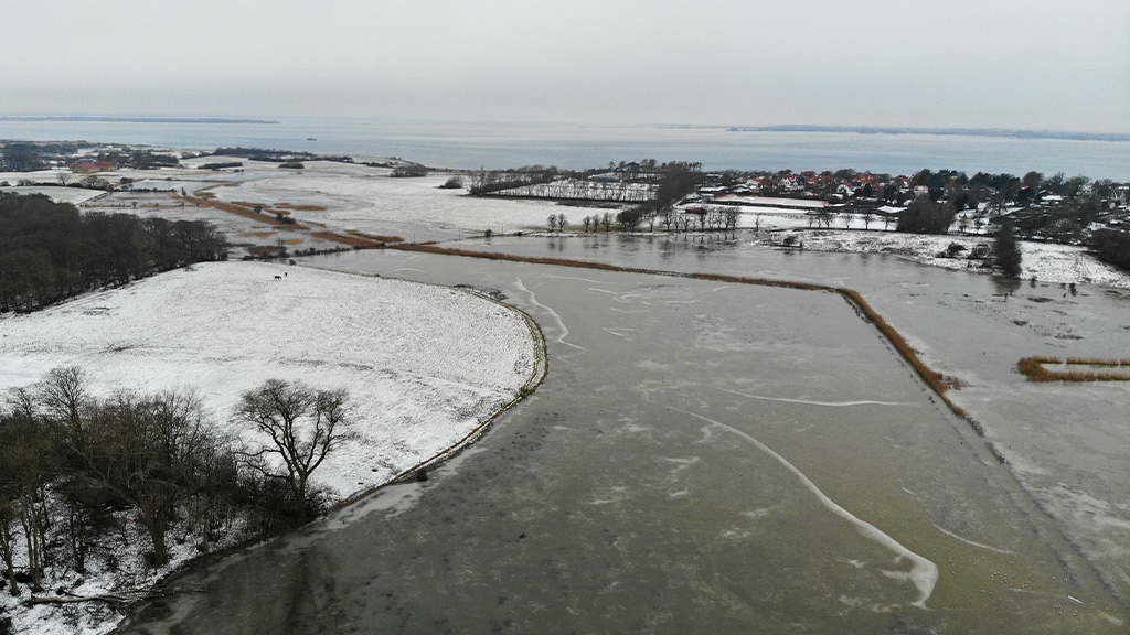 Rudkøbing Vejle, vinter 2024