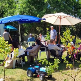 Anh's Café Strynø - homemade food in the garden