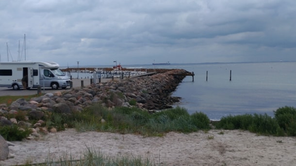 Motorhome parking Spodsbjerg harbour