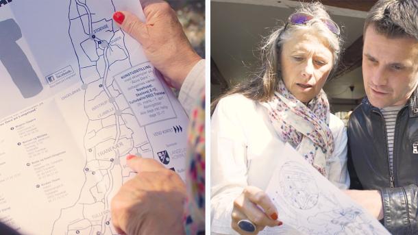 kørkør efter kortet over de åbne døre